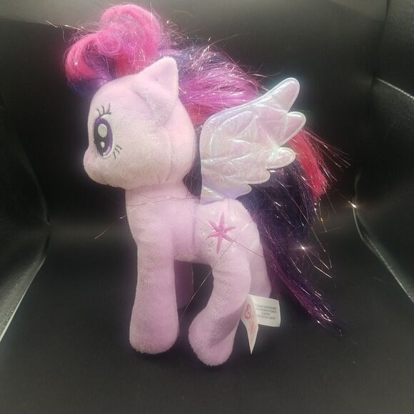 TY My Little Pony Purple Plush Twilight Sparkle Stuffed Toy 2015 8" Stuffy - Picture 4 of 8